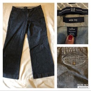 Gap size 14 Wide Leg denim trouser